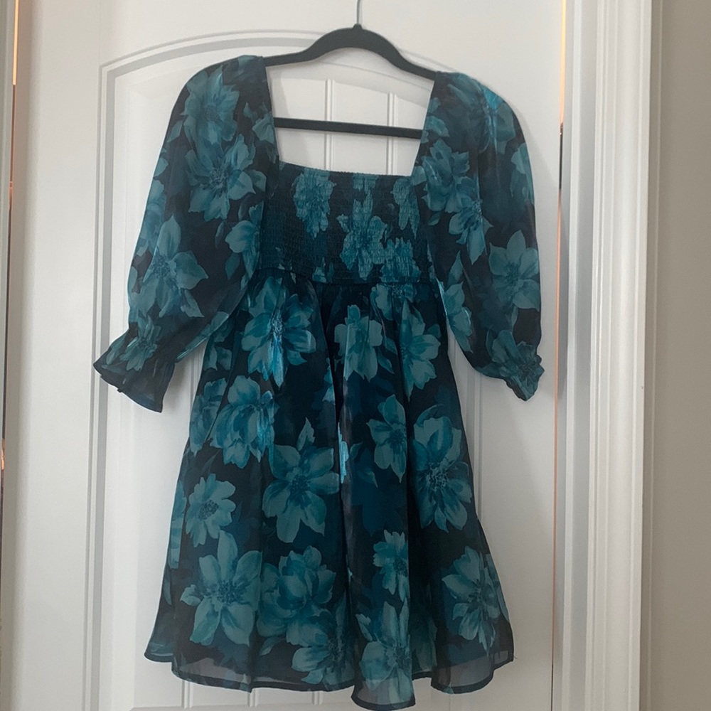 Blue Floral Dress Size XS